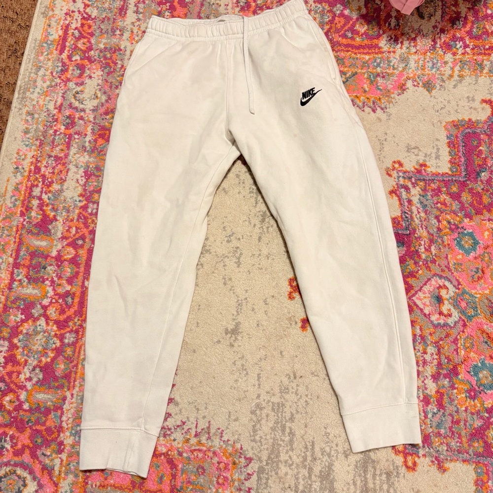 White Nike Sweatpants
